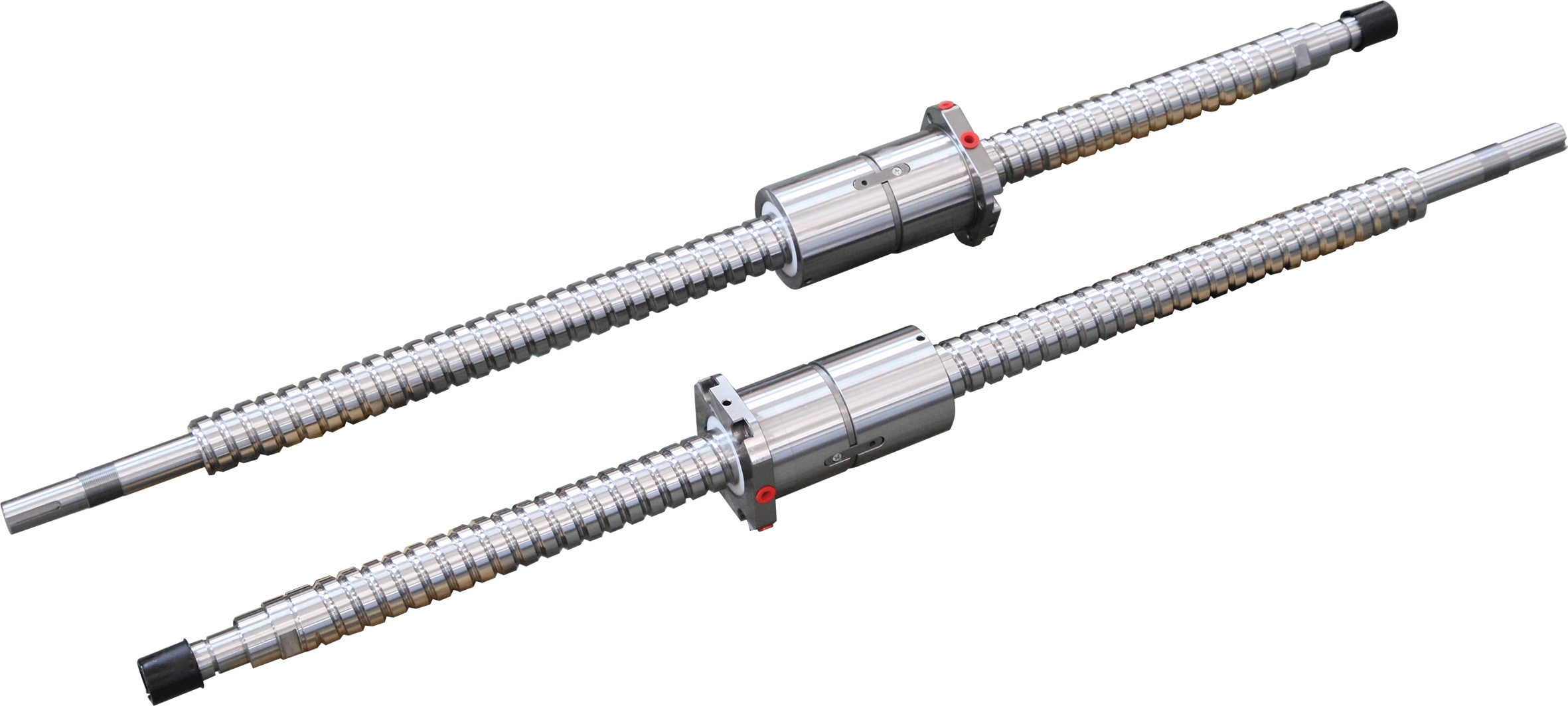 高剛性、高精度、高速度的進口臺灣上銀或銀泰P級線性滑軌，C3精密滾珠絲桿，專用日本NSK/德國FAG絲桿軸承。